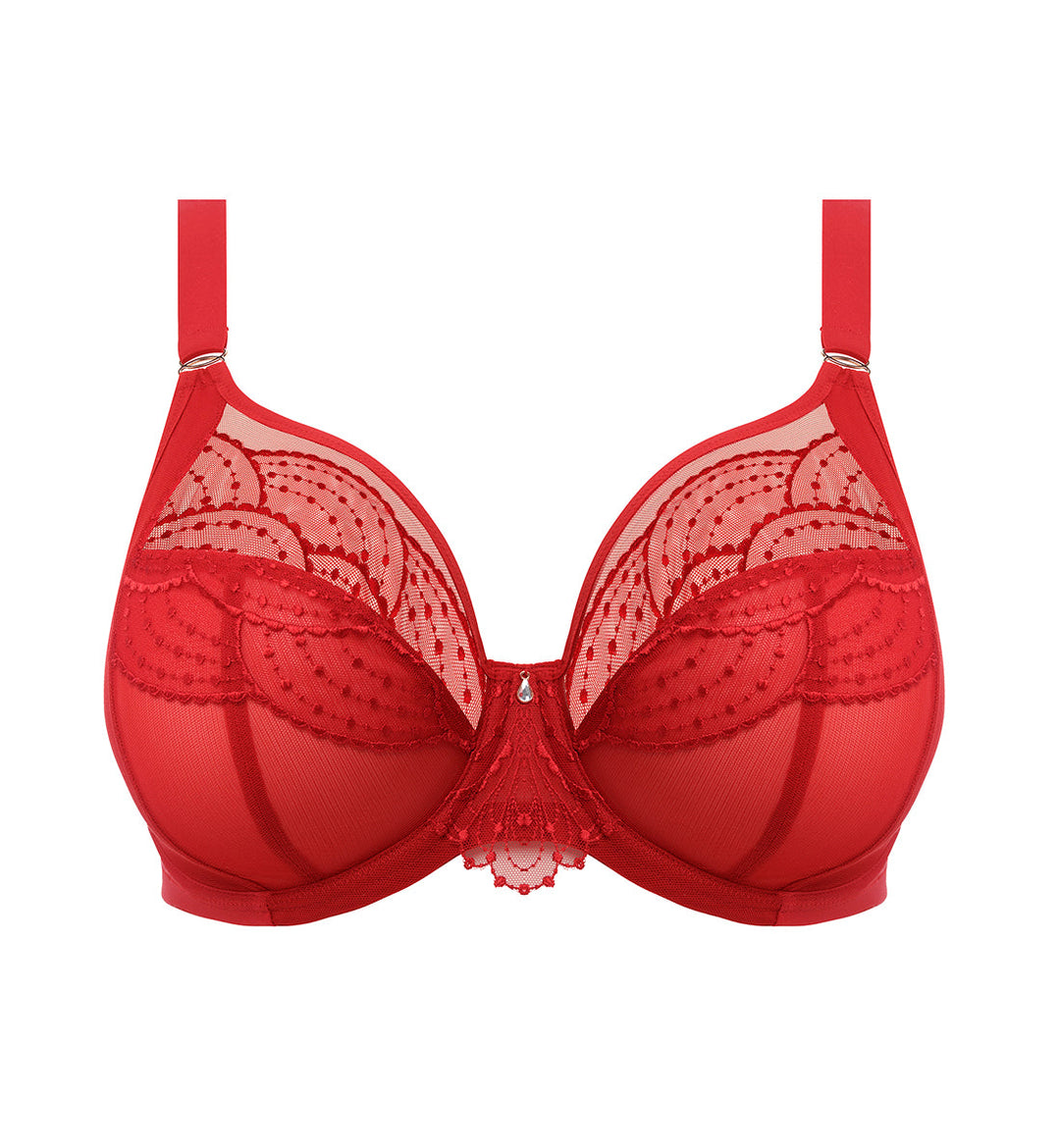 Elomi Priya Plunge Underwire Bra (4550) - Haute Red