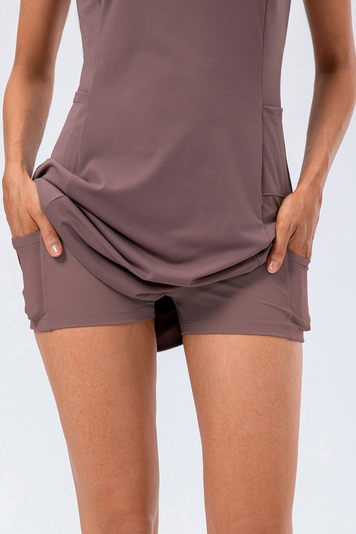 Sleeveless Tennis Dress Built-in Shorts