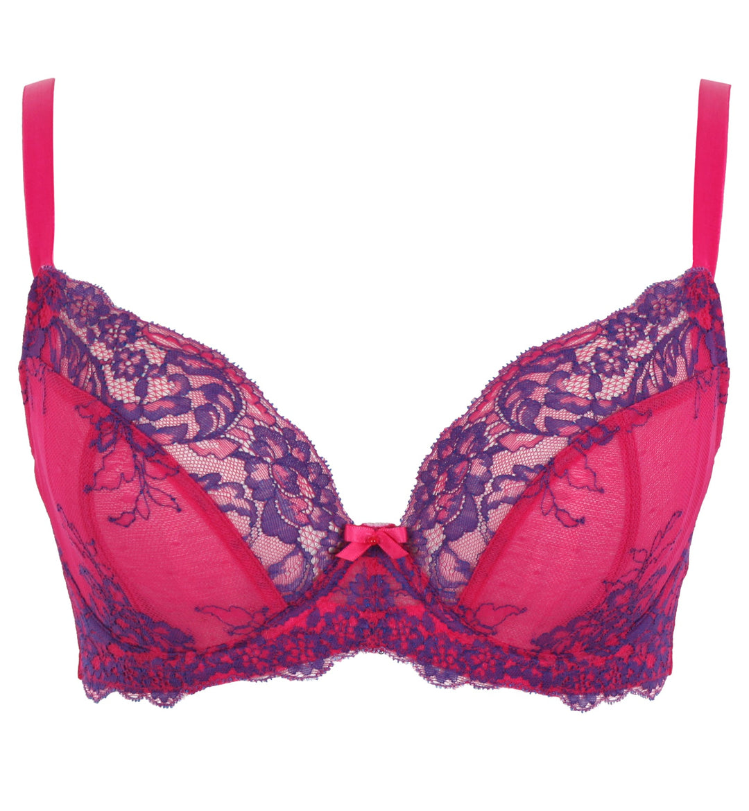 Panache Ana Lace Plunge Underwire Bra (9396) - Orchid/Indigo