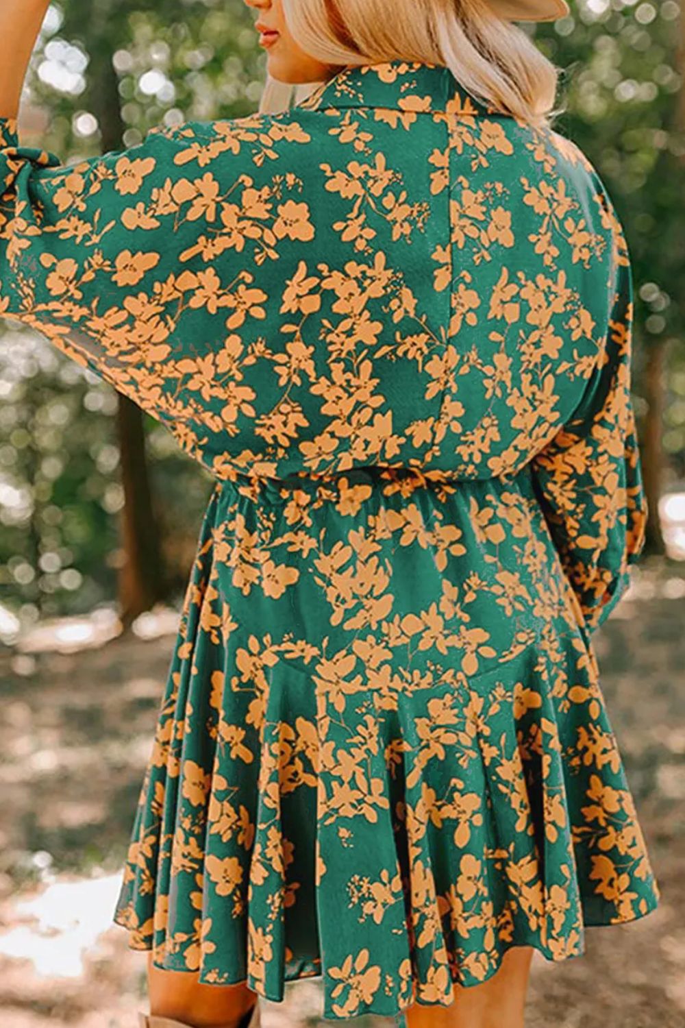 Beauty Among Us Green Floral Dress Preorder