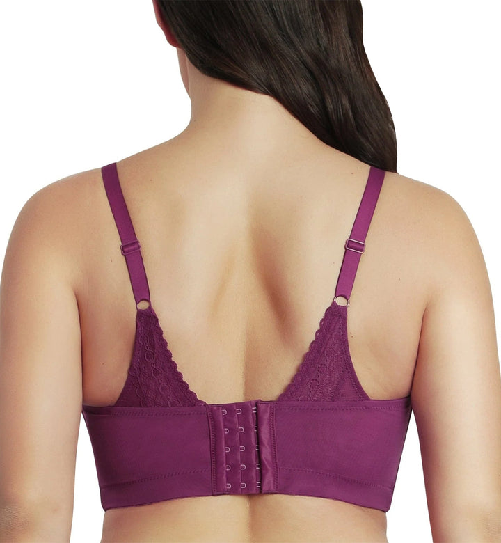 Parfait Mia Dot Wire-Free Padded Mesh Bralette (P6011) - Blackberry