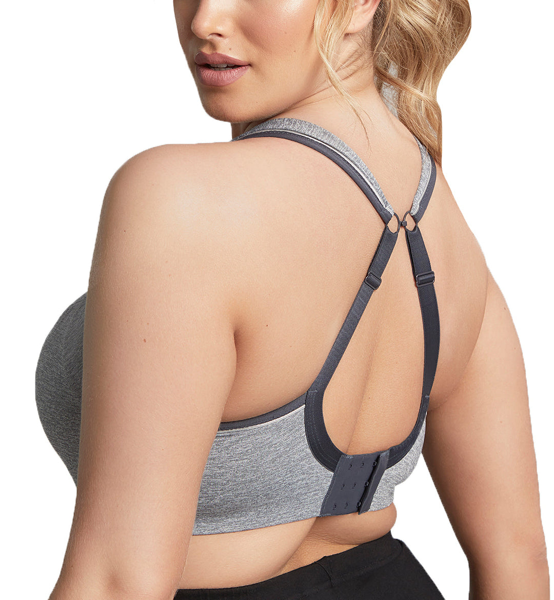 Sculptresse by Panache Non-padded Underwire Sports Bra (9441) - Charcoal Marl