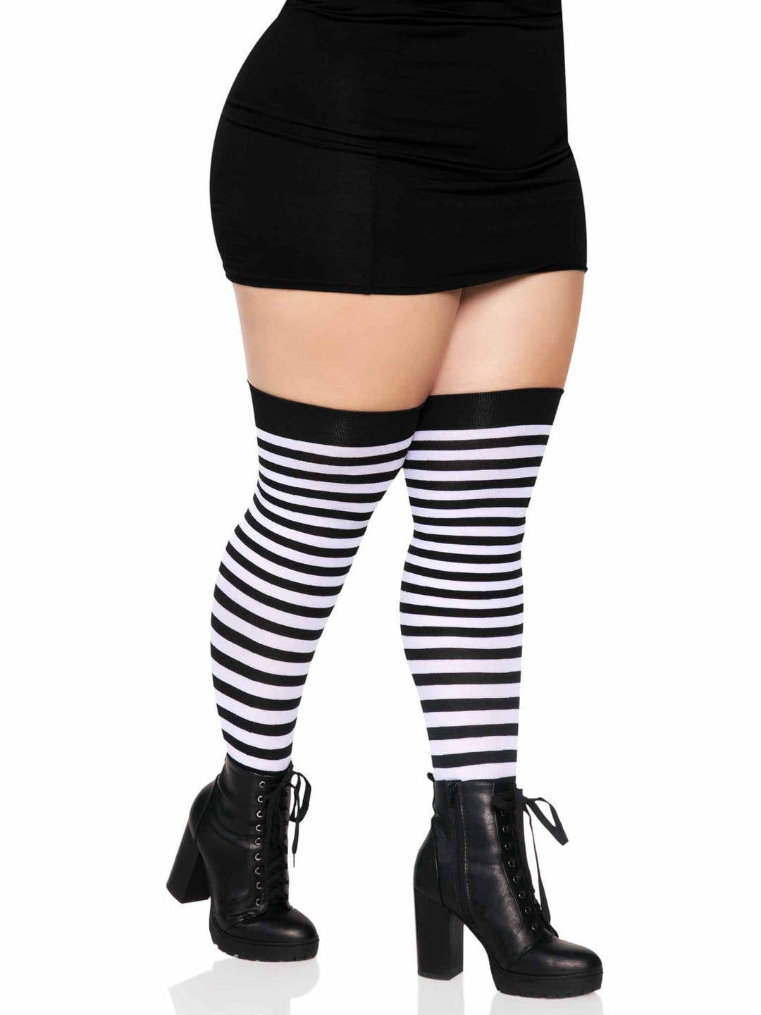 Cari Plus Striped Stockings