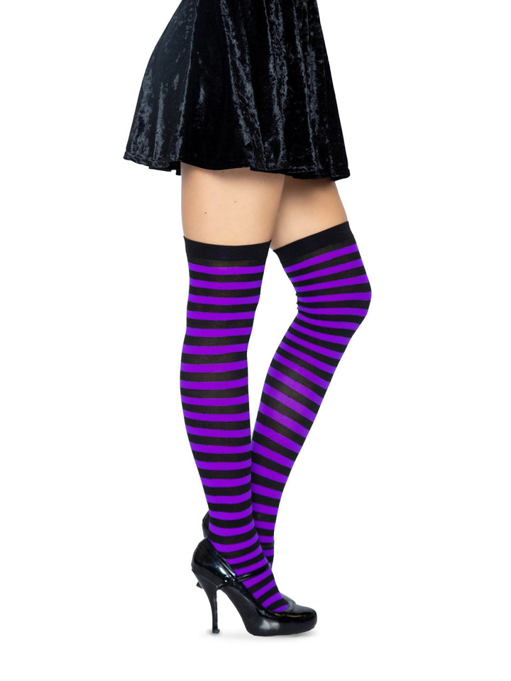 Cari Striped Stockings