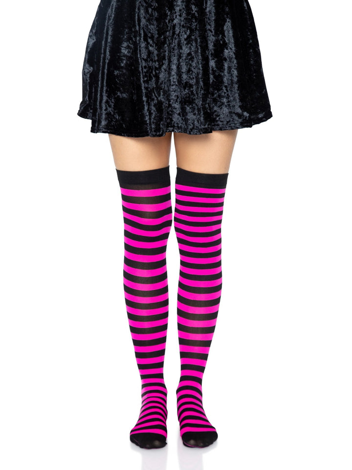 Cari Striped Stockings