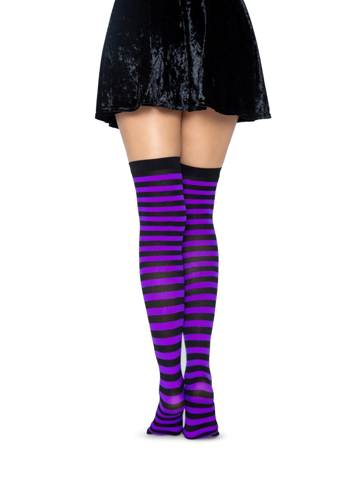 Cari Striped Stockings