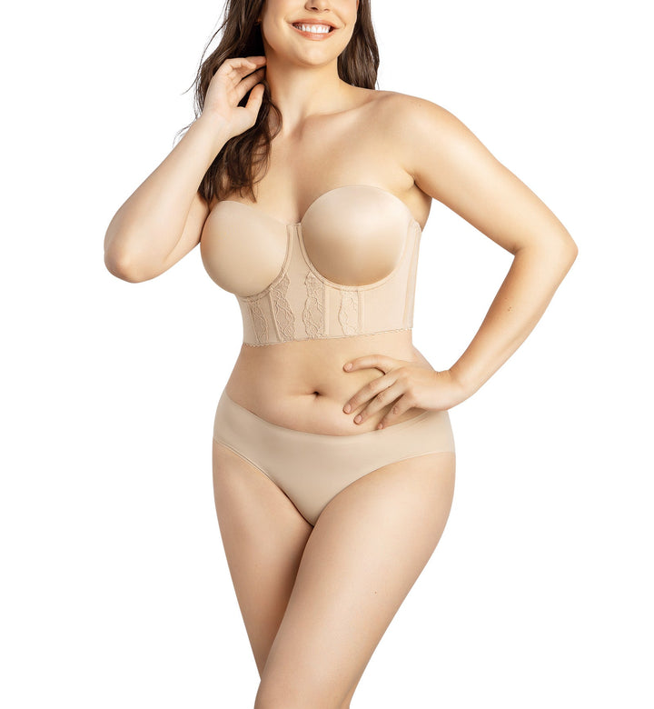 Parfait Elissa Molded Underwire Midi Bustier (P50116) - European Nude