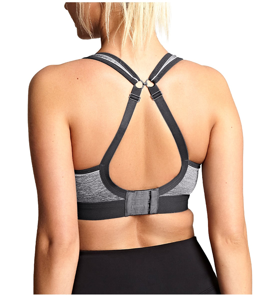 Panache Boundless Racerback Non-Wire Sports Bra (7341) - Charcoal Marl