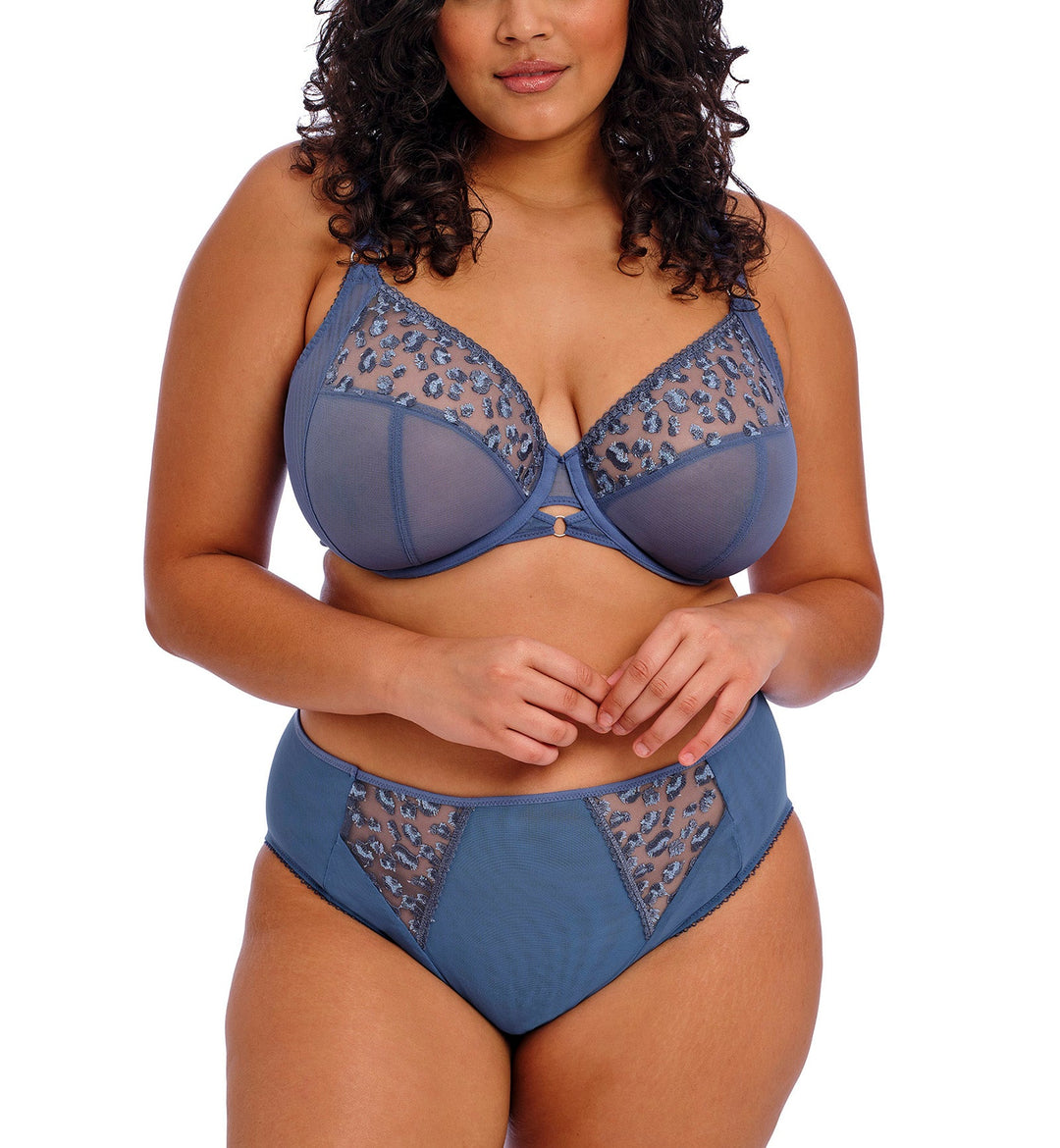 Elomi Namrah Bandless Plunge Underwire Bra (301335) - Stonewash