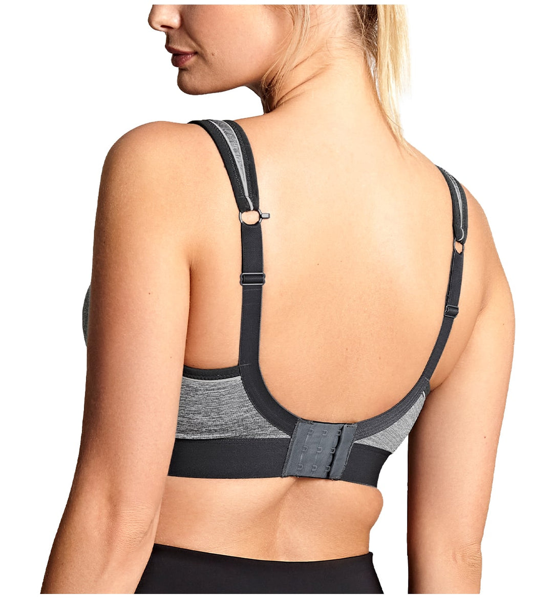 Panache Boundless Racerback Non-Wire Sports Bra (7341) - Charcoal Marl