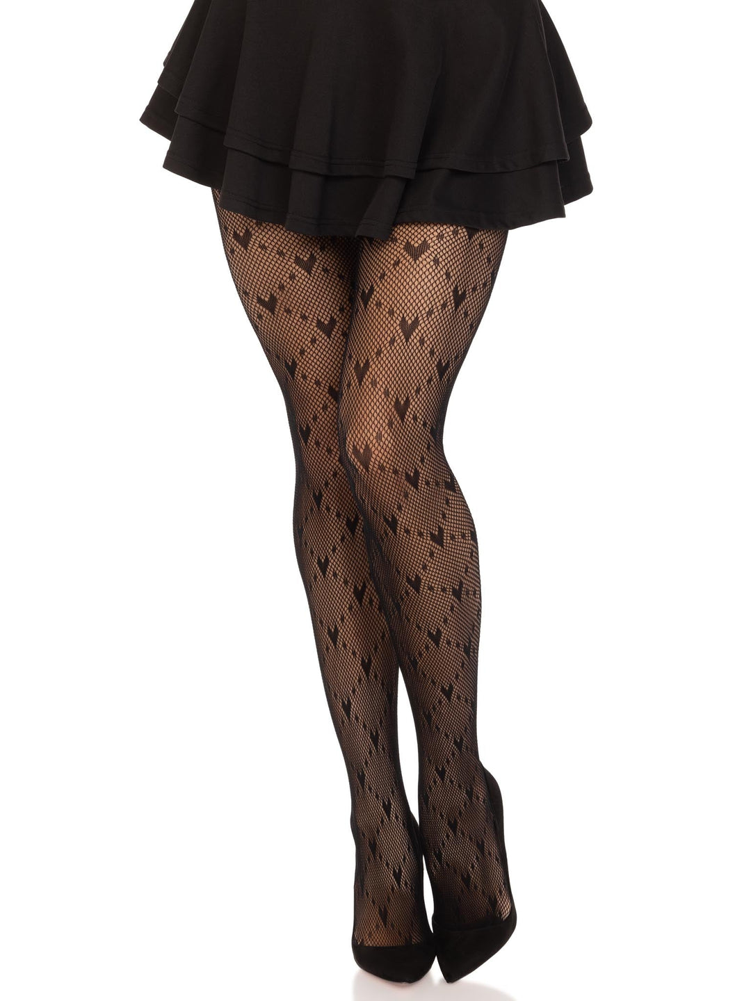 Valentina Heart Net Tights