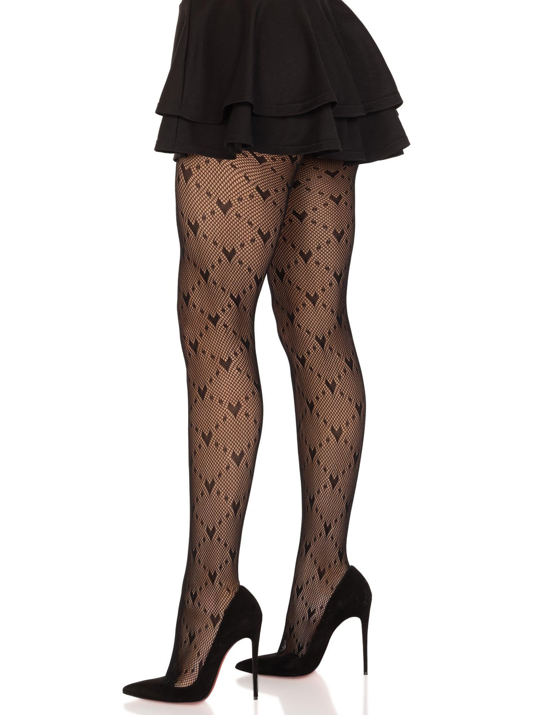 Valentina Heart Net Tights