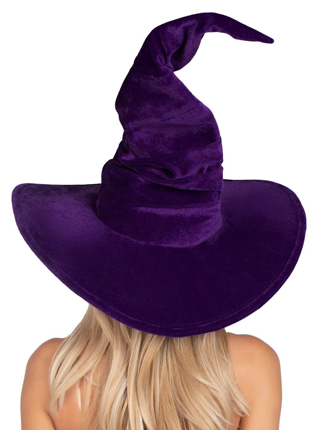 Velvet Ruched Witch Hat