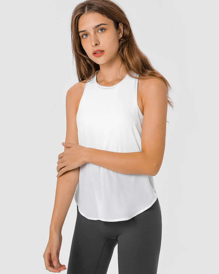 Genesis 2 in 1 Sports Bra Top - White