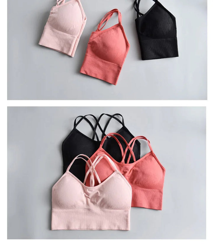 Seamless High Impact Cross Back Sport Bra