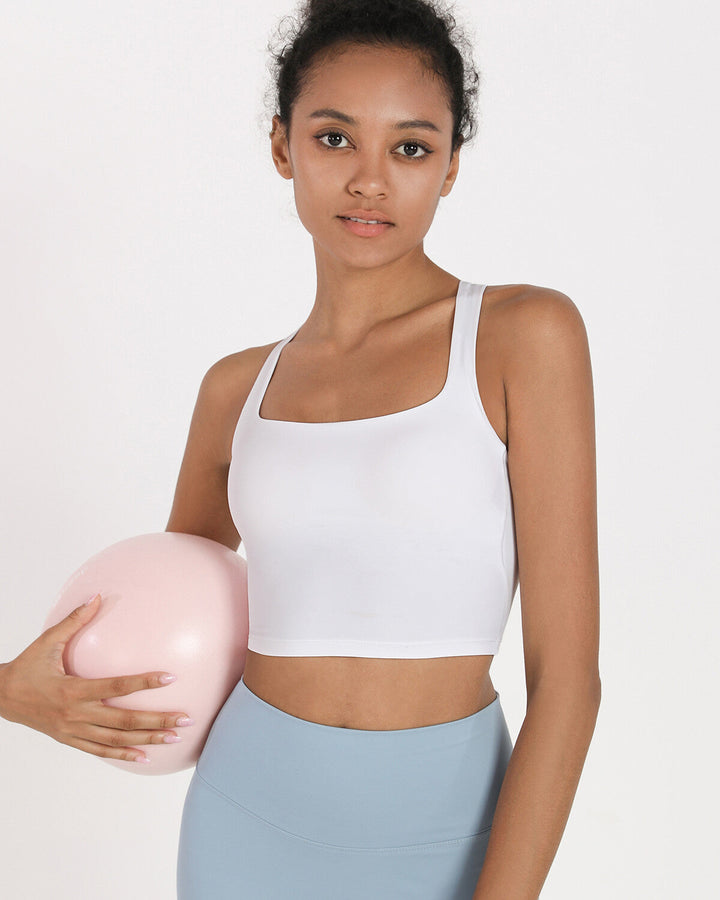 Kathryn Sports Bra - White