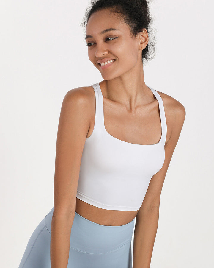 Kathryn Sports Bra - White