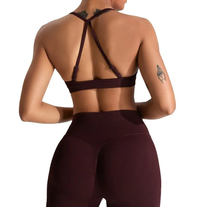 Seamless Workout Push-Up Crop Top