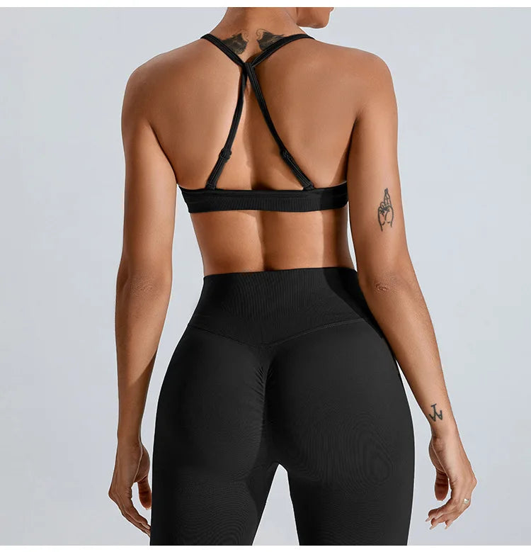 Seamless Workout Push-Up Crop Top