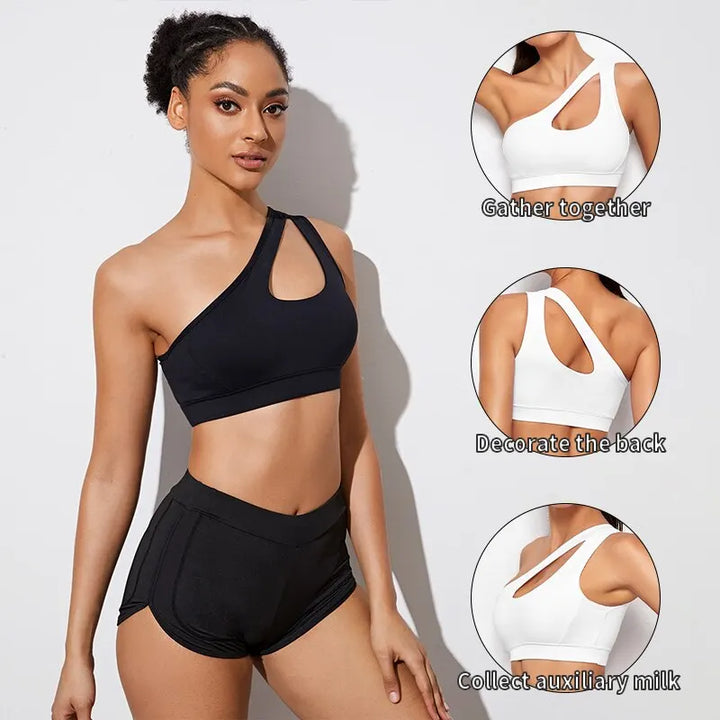 One Shoulder Sports Bra