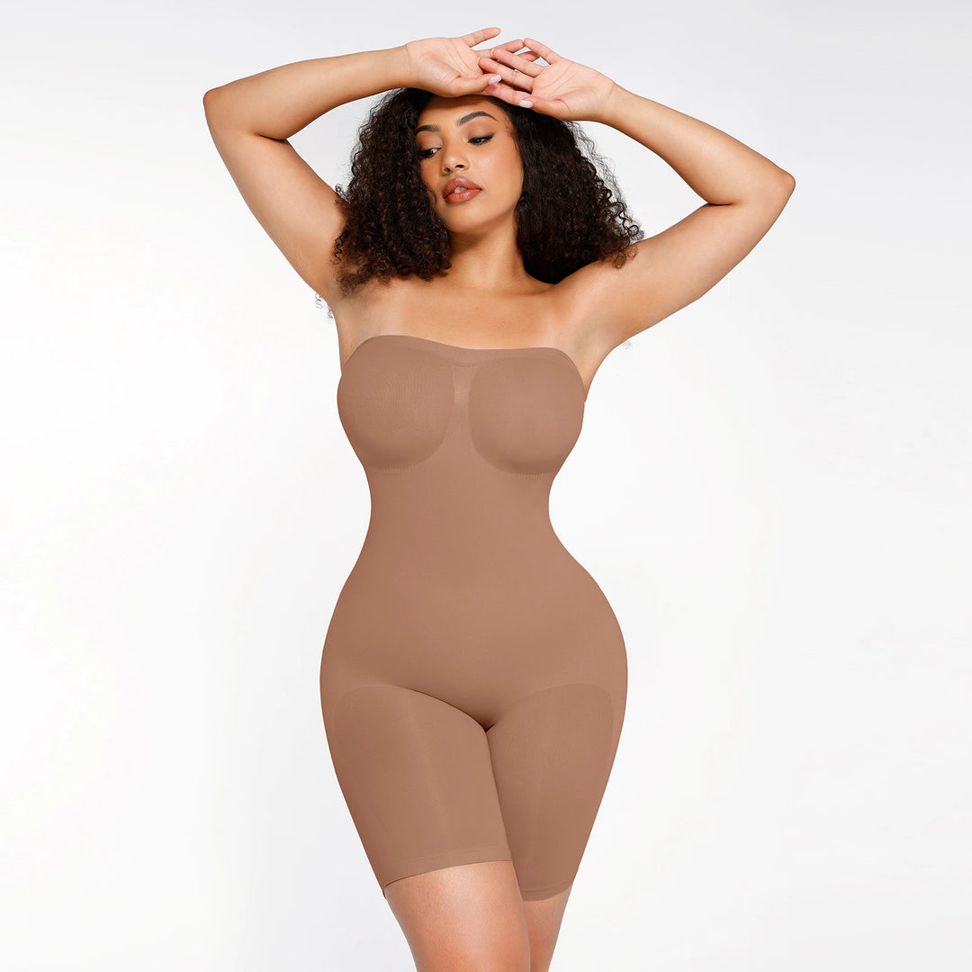 Strapless Seamless BodySculpt Bodysuit Butt Lifting Bodyshaper