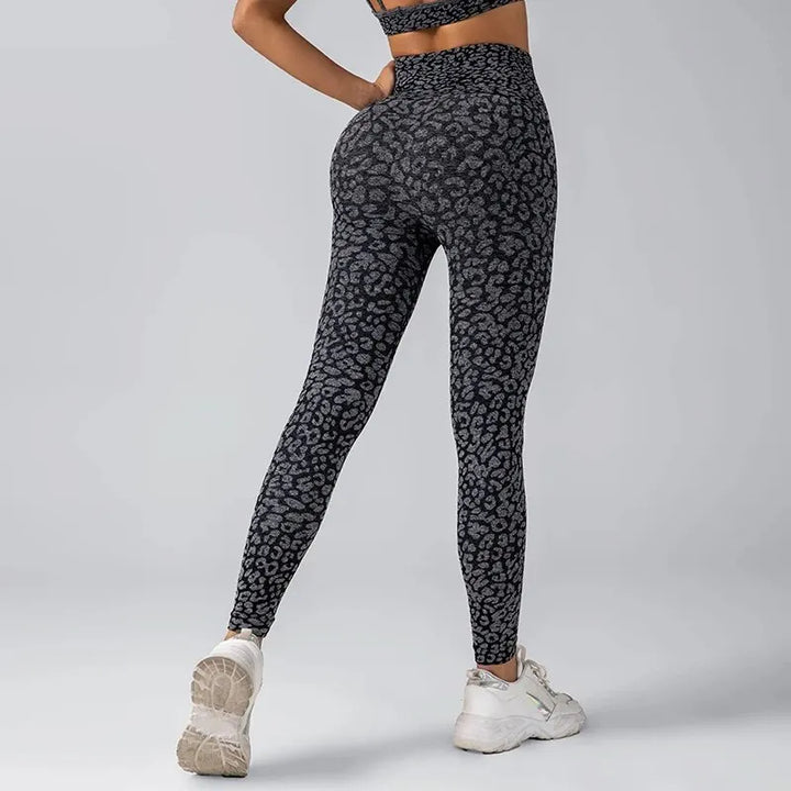 High-Quality High Waist Leopard Printed Leggings