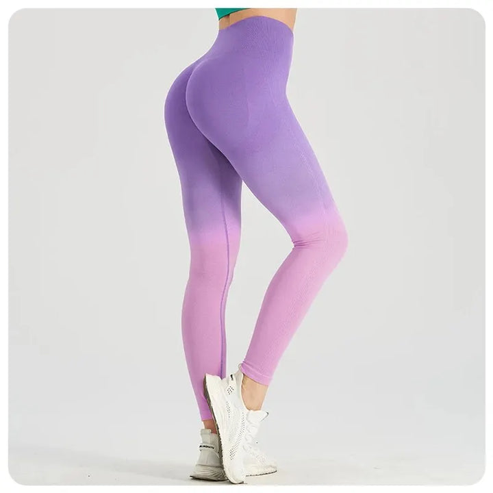 Women's Colorful Ombre Fitness Leggings