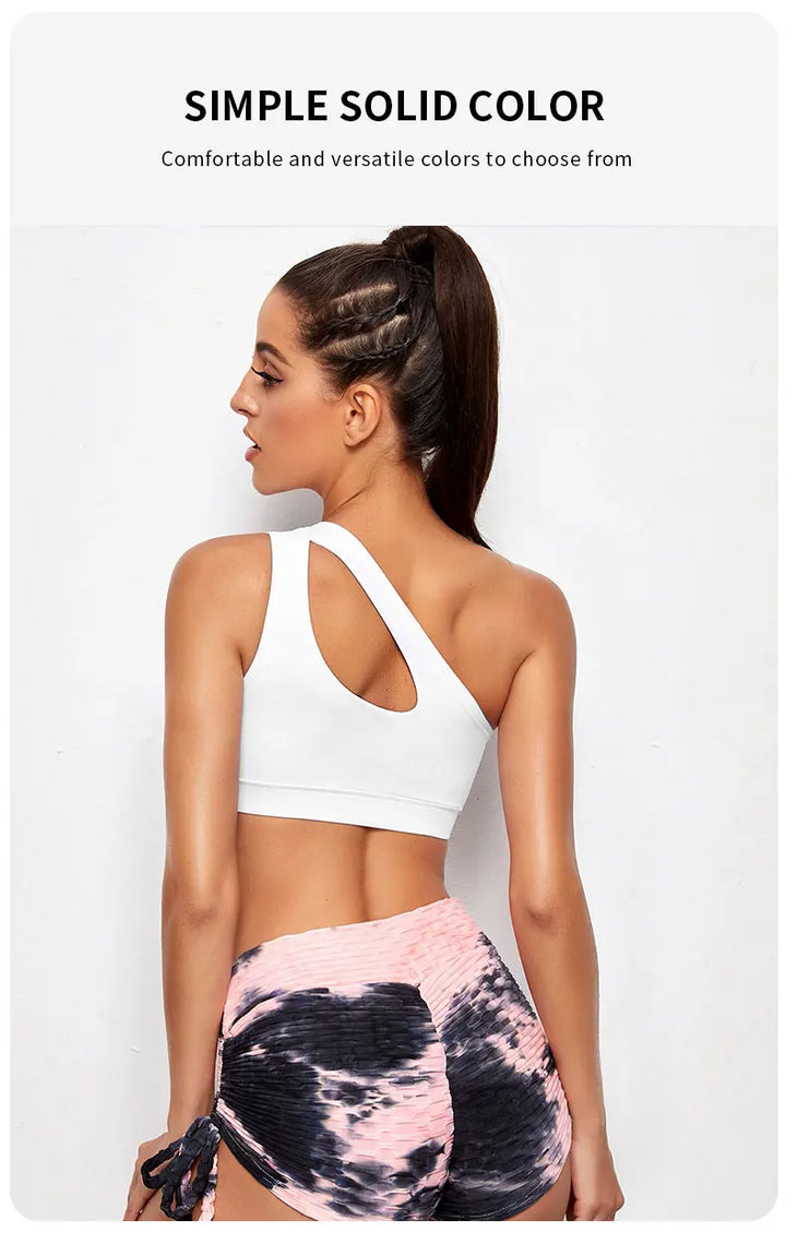 One Shoulder Sports Bra