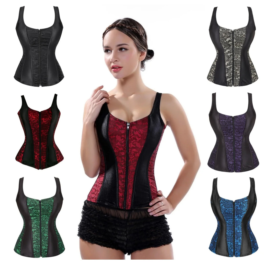 Lace Up Corset With Straps