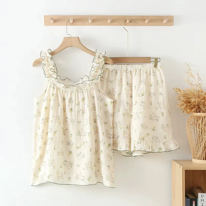 Summer Garden Picnic Pyjamas Set