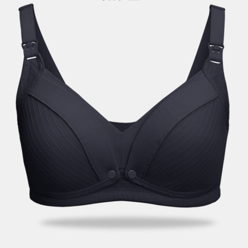 Nursing bra without underwires