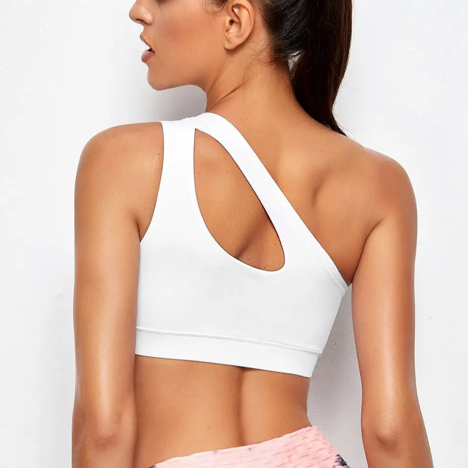 One Shoulder Sports Bra