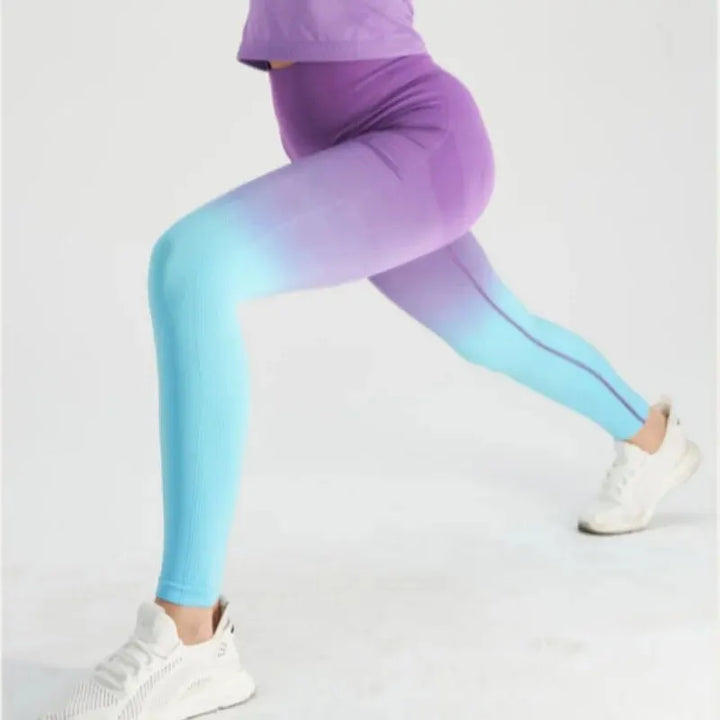 Women's Colorful Ombre Fitness Leggings