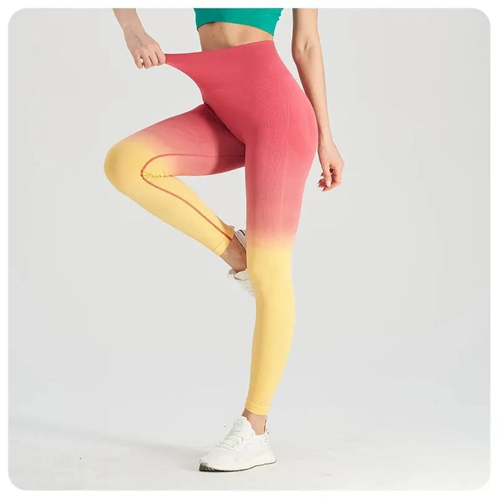 Women's Colorful Ombre Fitness Leggings