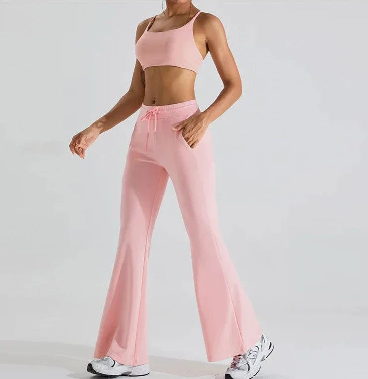 Vibe Drawstring Flare Pants