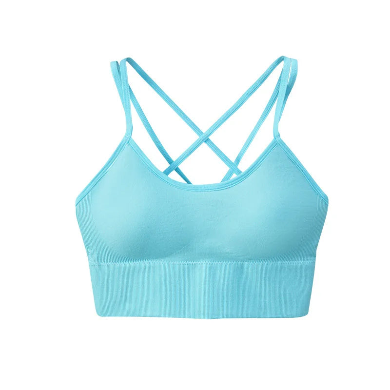 Seamless High Impact Cross Back Sport Bra