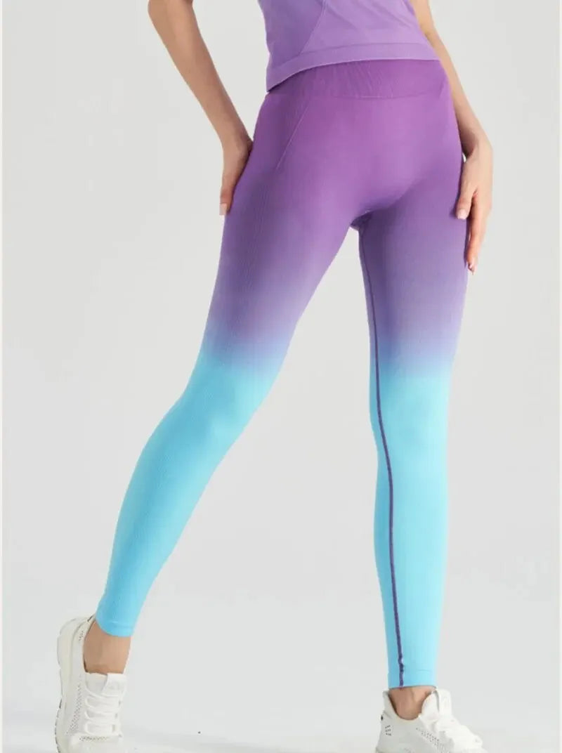 Women's Colorful Ombre Fitness Leggings