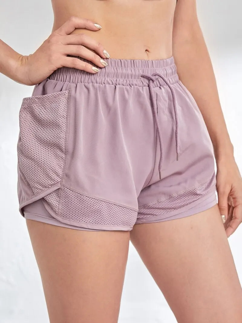 Women's Elastic Sports Shorts