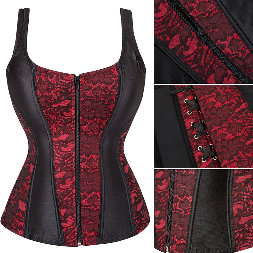 Lace Up Corset With Straps