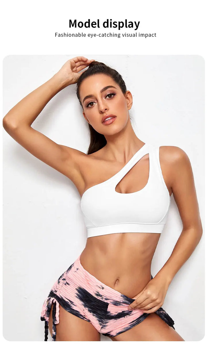 One Shoulder Sports Bra