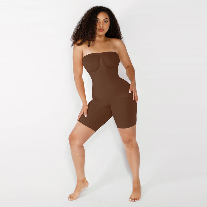 Strapless Seamless BodySculpt Bodysuit Butt Lifting Bodyshaper