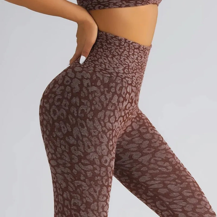 High-Quality High Waist Leopard Printed Leggings