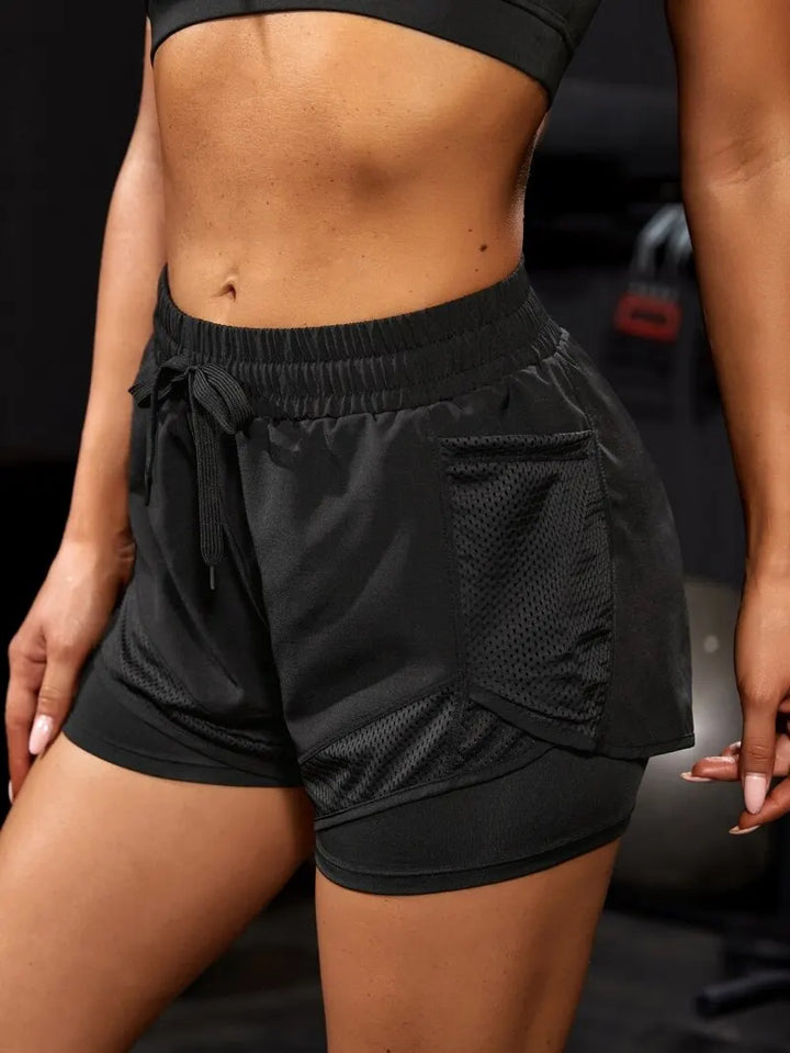 Women's Elastic Sports Shorts