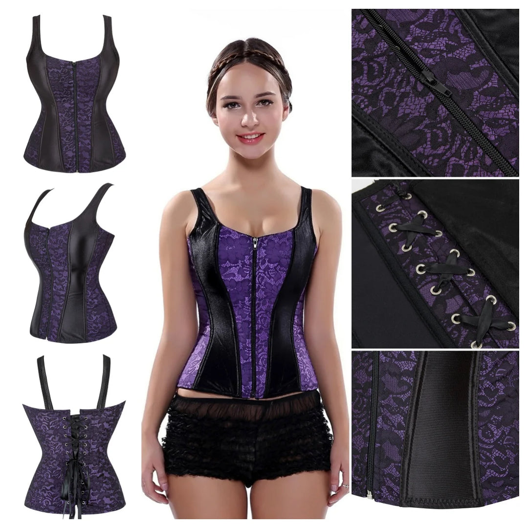 Lace Up Corset With Straps