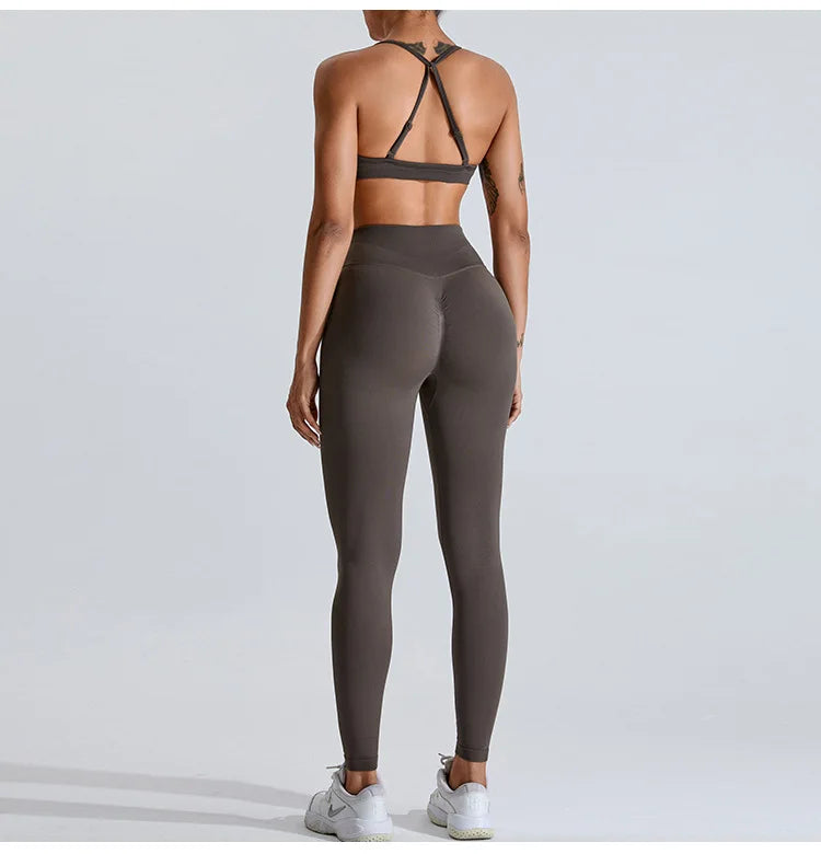 Seamless Workout Push-Up Crop Top