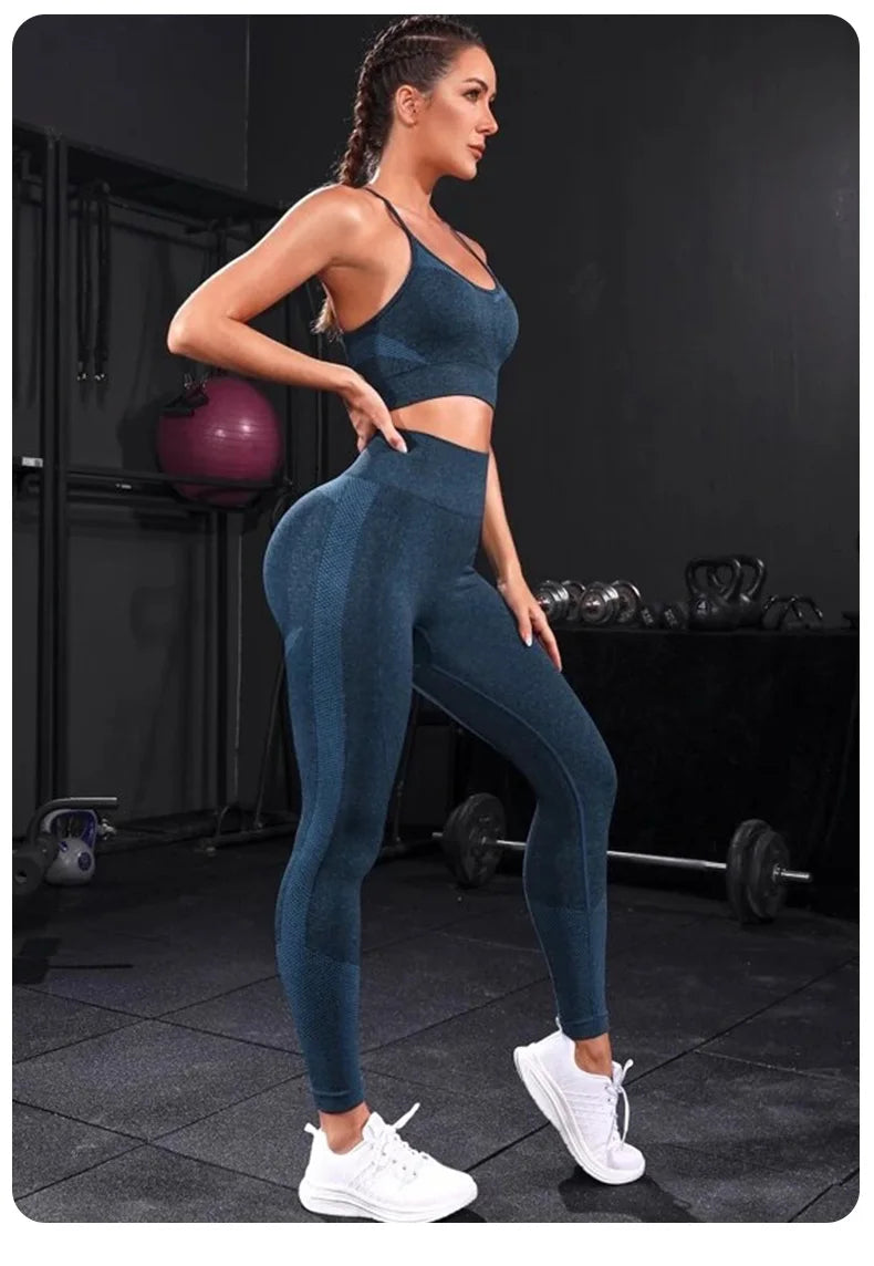 Seamless Tracksuit Yoga Set - 2 Pieces