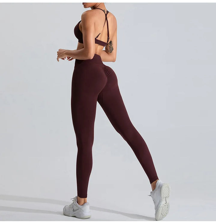 Seamless Workout Push-Up Crop Top