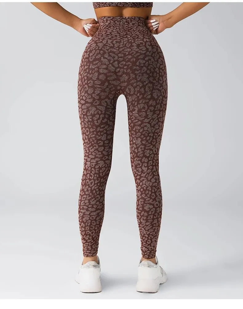 High-Quality High Waist Leopard Printed Leggings