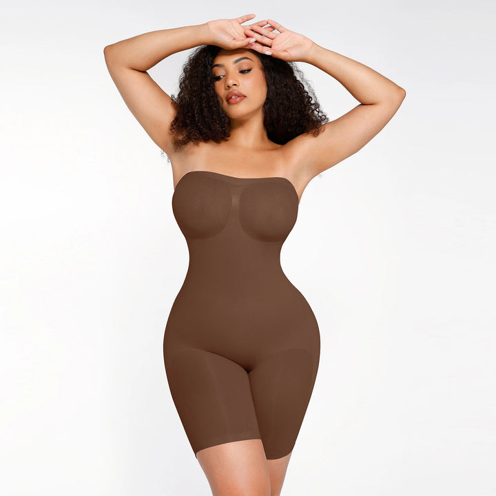 Strapless Seamless BodySculpt Bodysuit Butt Lifting Bodyshaper