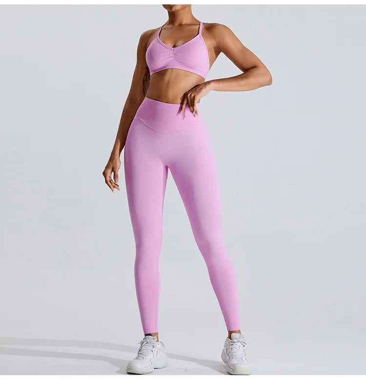 Seamless Workout Push-Up Crop Top